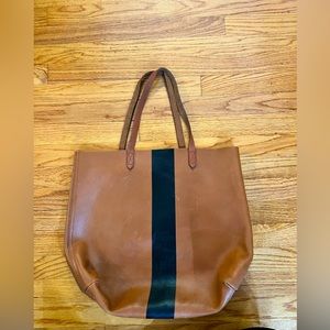 NWT MADEWELL ENGLISH SADDLE LEATHER TRANSPORT TOTE